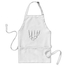 Tablier Soin ou manucure graphique d'ongle d'apparence
