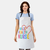 Tablier Soins infirmiers en santé publique Coeur (Porté)