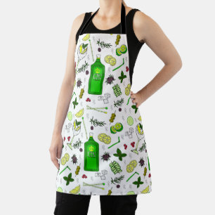 Tablier Soirée Cocktail de Mixologue Buveur de Gin
