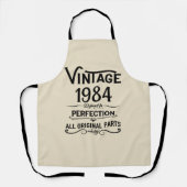 Tablier Soirée de 40 ans vintage personnalisée (Recto)