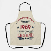 Tablier Soirée personnalisée vintage de 55 ans (Recto)