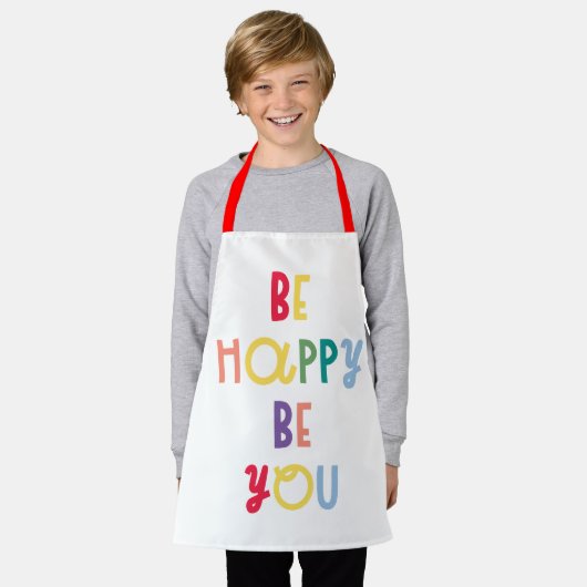 Tablier Sois Heureux Sois-Tu (Porté)