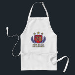 Tablier soixante-dixième Anniversaire<br><div class="desc">Soixante-dixième anniversaire drôle,  70 et toujours un Adonis,  T-shirts et cadeaux</div>