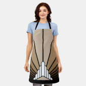 Tablier Soleil Art déco bronzé (Porté)