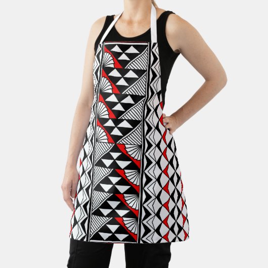 Tablier Soleil et pluie natifs en rouge (Insitu)