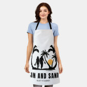 Tablier Soleil et sable en Bliss d'été (Porté)