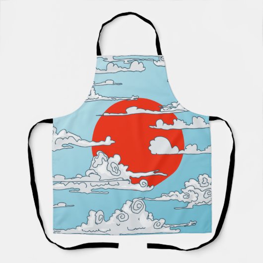 Tablier Soleil levant japonais (Recto)
