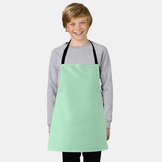 Tablier Solid Soft Mint Green Apron (Porté)