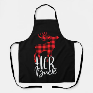 Tablier Son Buck Son Doe Noël Couple Correspondant Pyjama