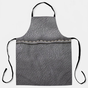 Tablier Sophistication en cuir noir : Luxe du cuir noir