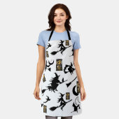 Tablier sorcière assistant chatte lune bloomstick (Porté)