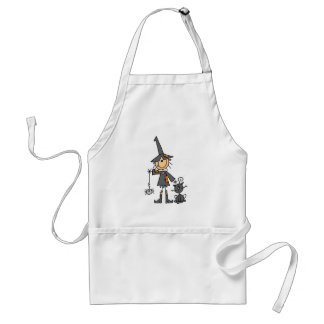 Tablier Sorcière avec le chat noir