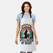 Tablier Sorcière Comptable Rétro Halloween Comptabilité De (Porté)