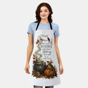 Tablier Sorcière coquine personnalisée Halloween
