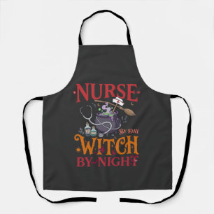Tablier Sorcière de jour de la nurse Nuit de Halloween Cha