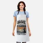 Tablier Sorcière de pêche Halloween Dessin Vectoriel Vinta (Porté)