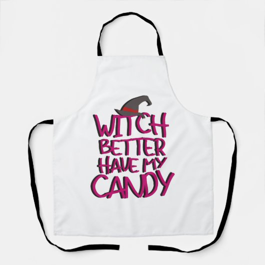 Tablier sorcière d'halloween (Recto)