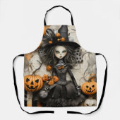 Tablier Sorcière d'Halloween (Recto)
