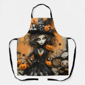 Tablier Sorcière d'Halloween (Recto)