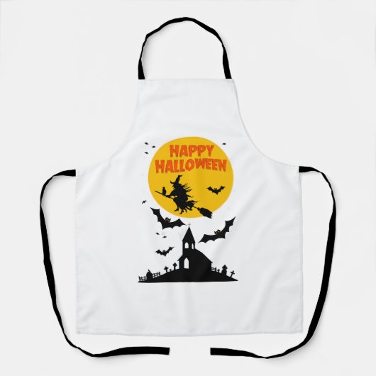 Tablier Sorcière d'Halloween (Recto)