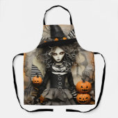 Tablier Sorcière d'Halloween (Recto)