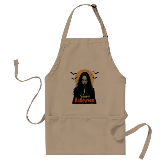 Tablier Sorcière gothique d'Halloween (Devant)