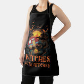 Tablier Sorcières avec des hachures Halloween sorcières Ca (Insitu)