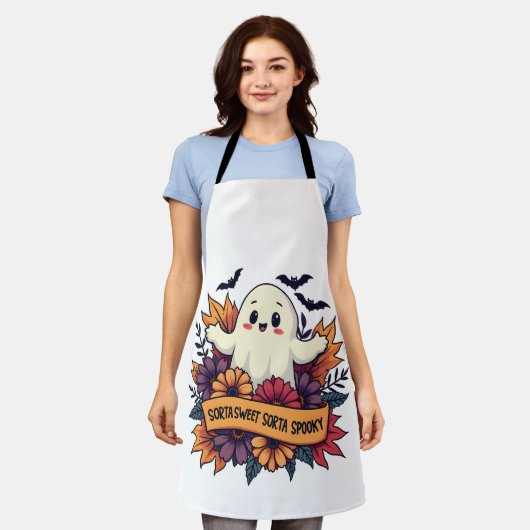 Tablier Sorta Sweet Sorta Éffrayant Halloween Fantôme Auto (Porté)