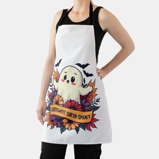 Tablier Sorta Sweet Sorta Éffrayant Halloween Fantôme Auto (Insitu)