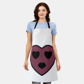 Tablier Sortie visage coeur (Porté)