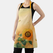 Tablier SOUFFLE, BOUTEILLE, FEUILLE VERT Floral japonais (Insitu)