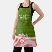 Tablier "Sourire est mon préféré" Citation de Noël de l'El (Insitu)