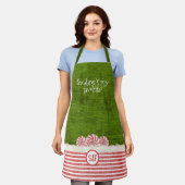 Tablier "Sourire est mon préféré" Citation de Noël de l'El (Porté)