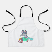 Tablier Souris comme coiffeur avec ciseaux et comble (Recto)