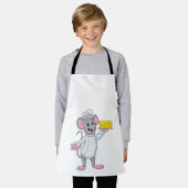 Tablier Souris comme cuire avec du fromage (Porté)