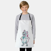 Tablier Souris comme docteur avec manteau de docteur (Porté)