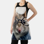 Tablier Souris de champ Portant des lunettes (Insitu)