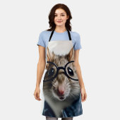 Tablier Souris de champ Portant des lunettes (Porté)