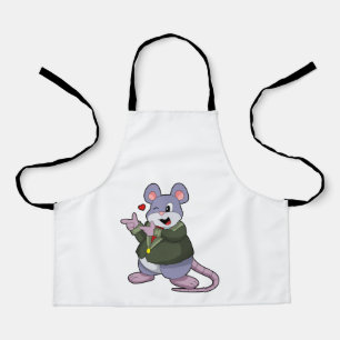 Tablier Souris en marié avec costume