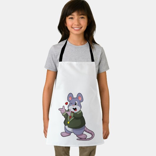 Tablier Souris en mariée avec costume (Insitu)