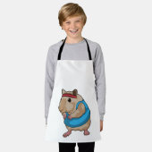 Tablier Souris en tant que coureur avec bandeau (Porté)