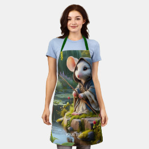 Tablier Souris Imaginaire Fleurs de pêche