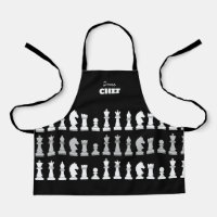 Sous Chef Chess Pièce Noir Blanc Enfants