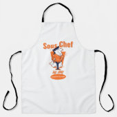 Tablier Sous Chef de jour, Superhero de nuit (Recto)