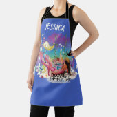 Tablier Sous La Mer Sirène Océan Purple Turquoise (Insitu)