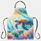 Tablier Sous la tortue de mer (Recto)