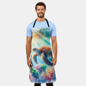 Tablier Sous la tortue de mer (Porté)