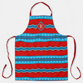 Tablier Southwest River Canyon Red Turquoise Monogram Long (Recto)