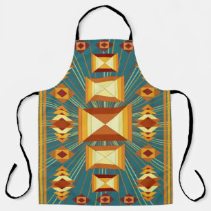 Tablier Southwestern Golden Sun Rays Design indien