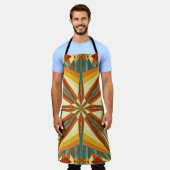 Tablier Southwestern Golden Sun Rays Design indien (Porté)